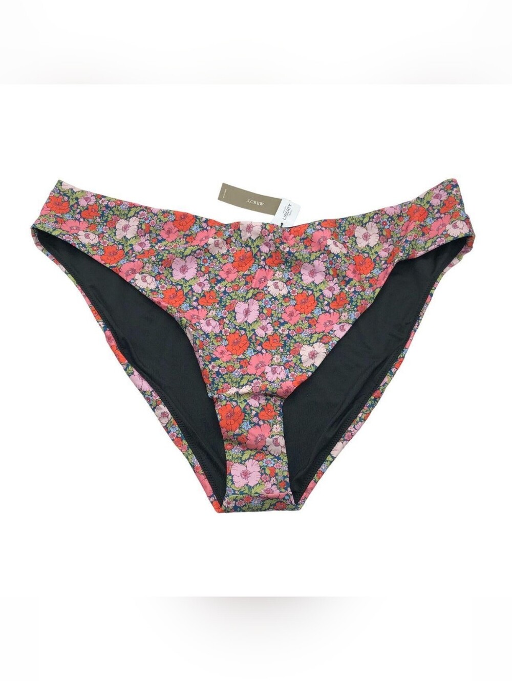 J. Crew Multi Floral High Rise Cheeky Bikini Bottom